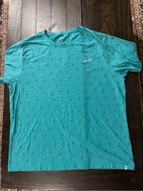 Hurley Flamingo Print Tee Shirt |Tropical Casual Beach Top